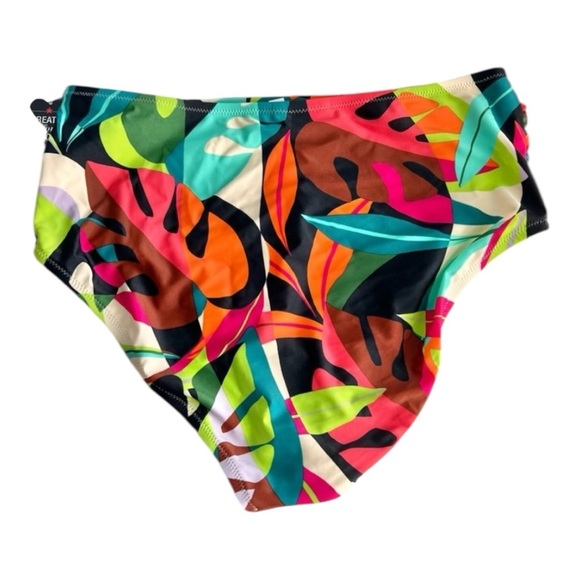 Bar III Women's Tropical Dreams High-Waist Swim Bikini Bottoms Size XL MBTD23535 - Picture 4 of 9
